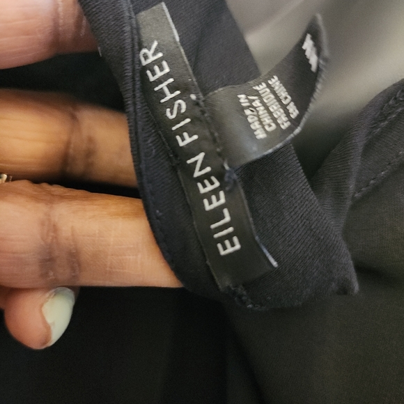 Eileen Fisher Silk Sleeveless Tunic Tank Top - Picture 7 of 13